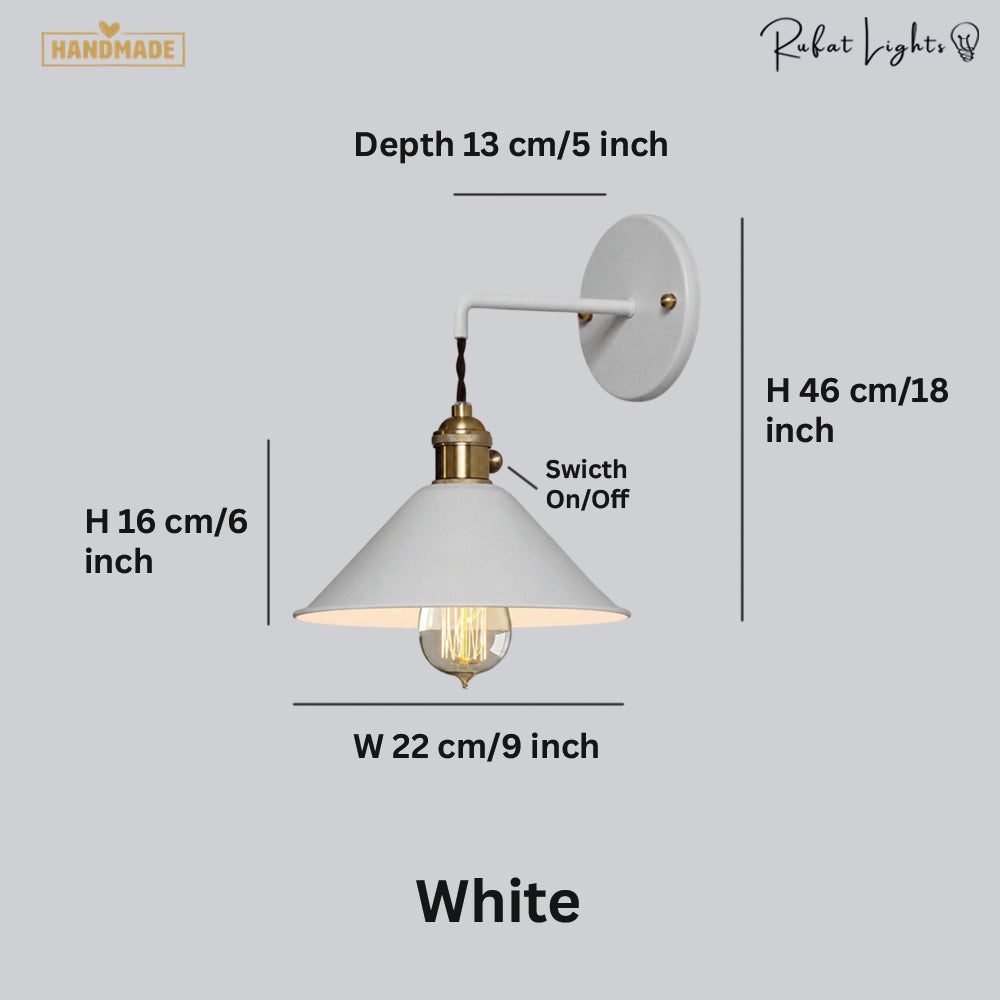 Antique Colored Metal Wall Light