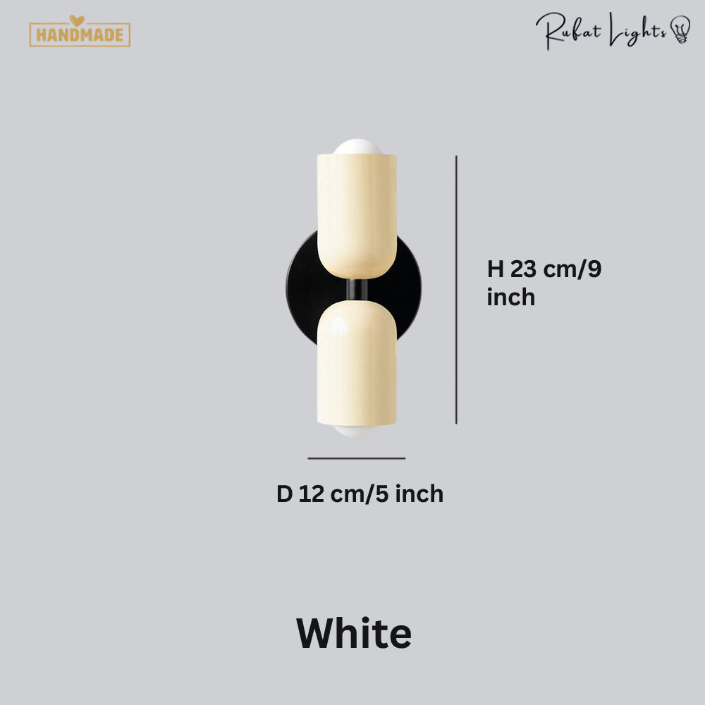 Cream Double Head LED Wall Lamps