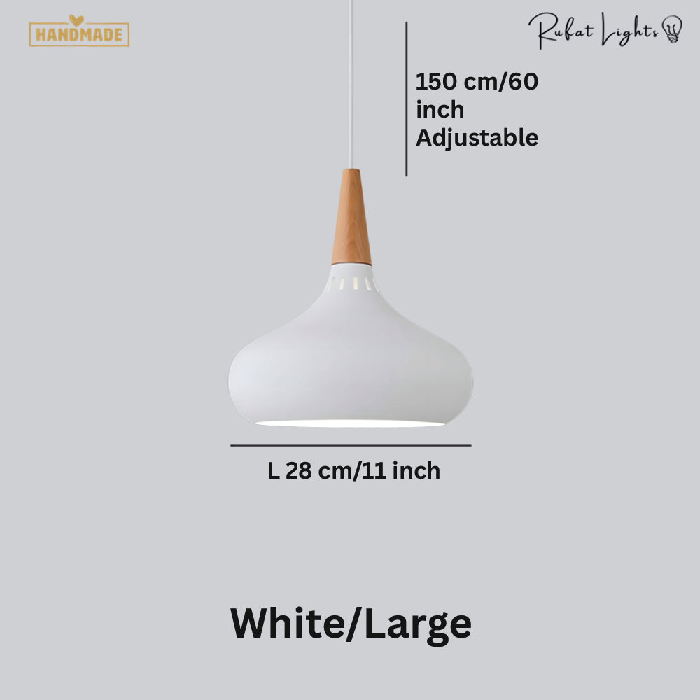 Nordic Wood Metal Pendant Lights