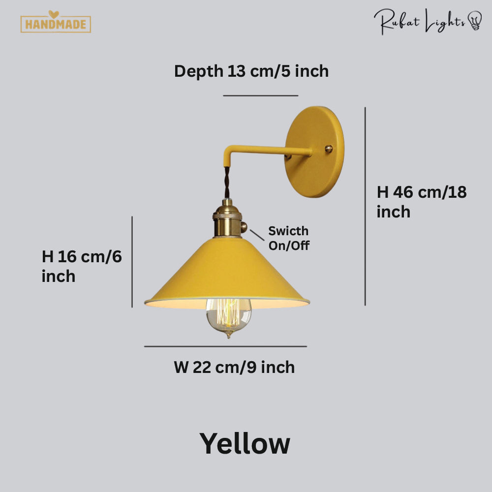 Antique Colored Metal Wall Light