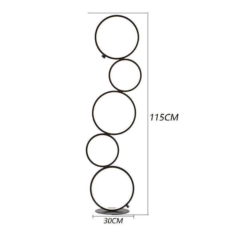 Nordic Ring Design Led Floor Lamp