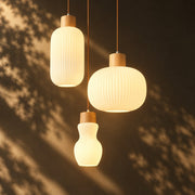 White Loft Glass Lampshade Pendant Lamp all three designs