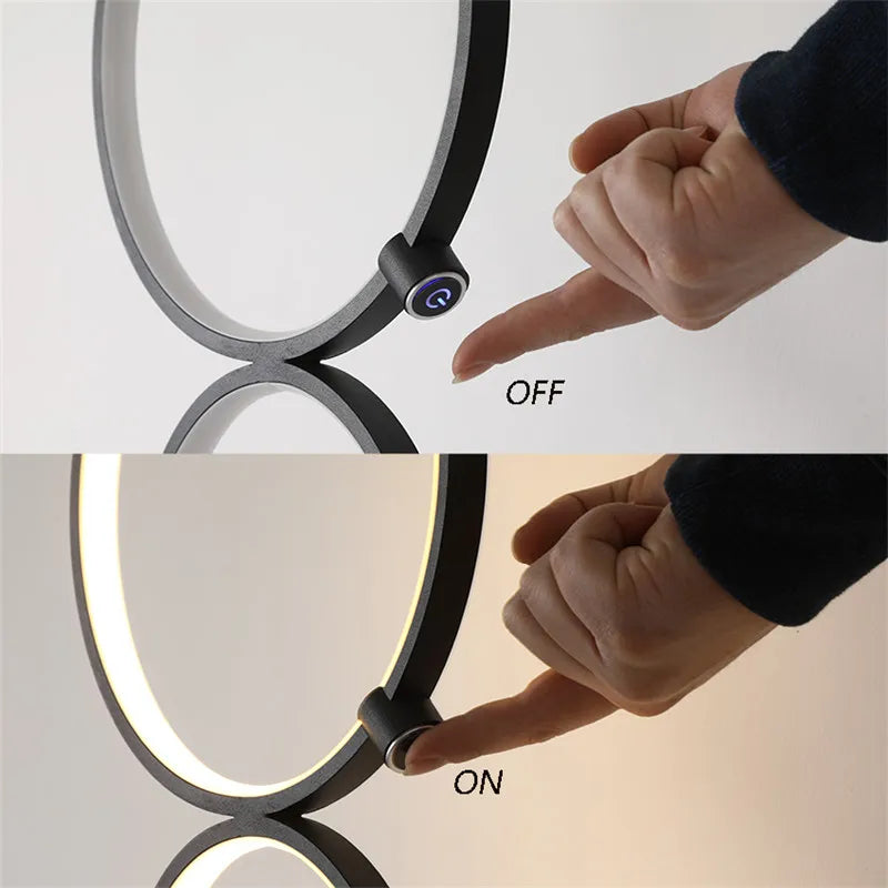 Nordic Ring Design Led Floor Lamp