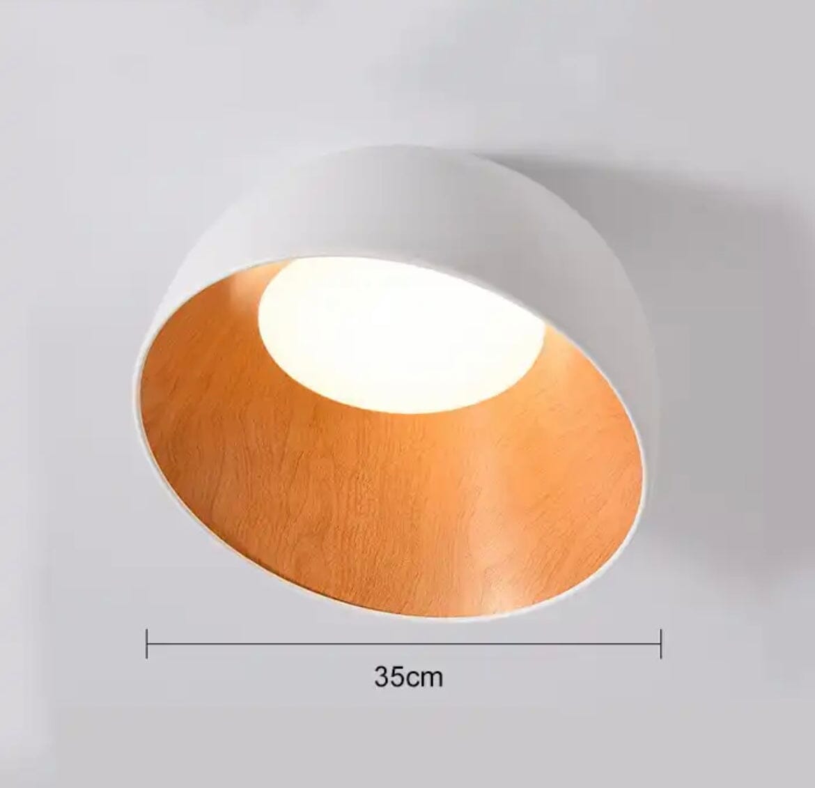 Creative Woodgrain Indoor LED Chandelier
