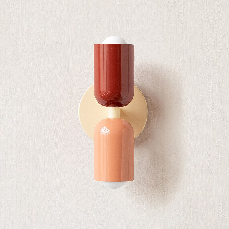 Cream Double Head LED Wall Lamps