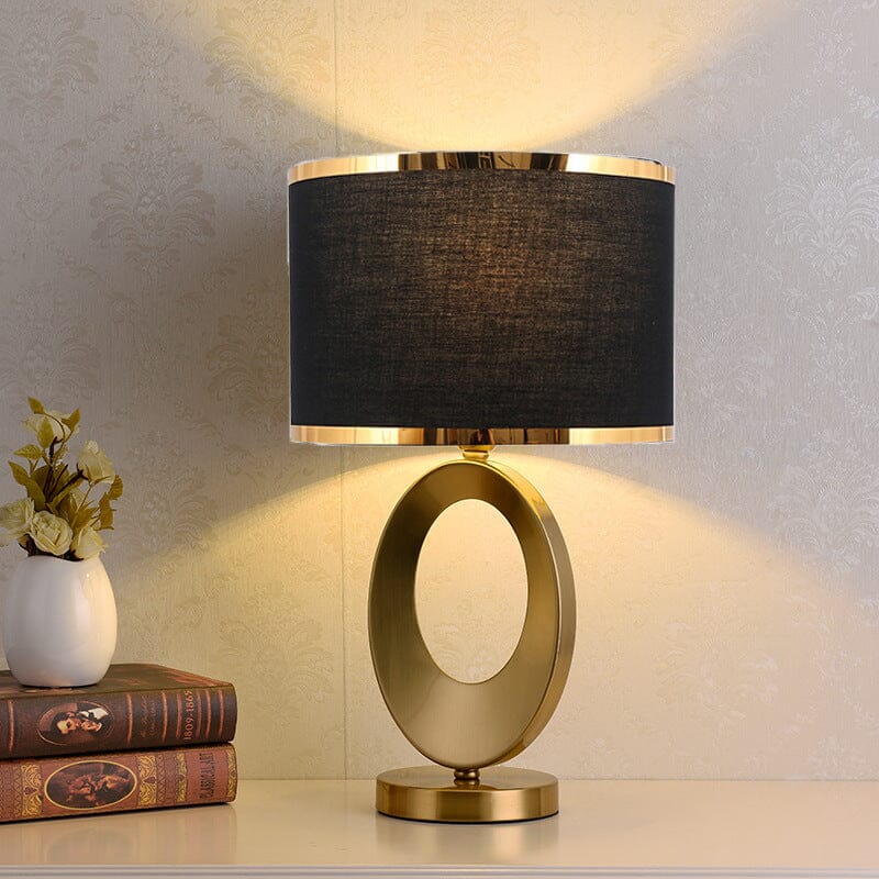Nordic Luxury Cloth Covered Desk Lamp