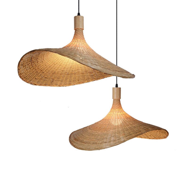 Vintage Handmake Bamboo Wicker Pendant Light