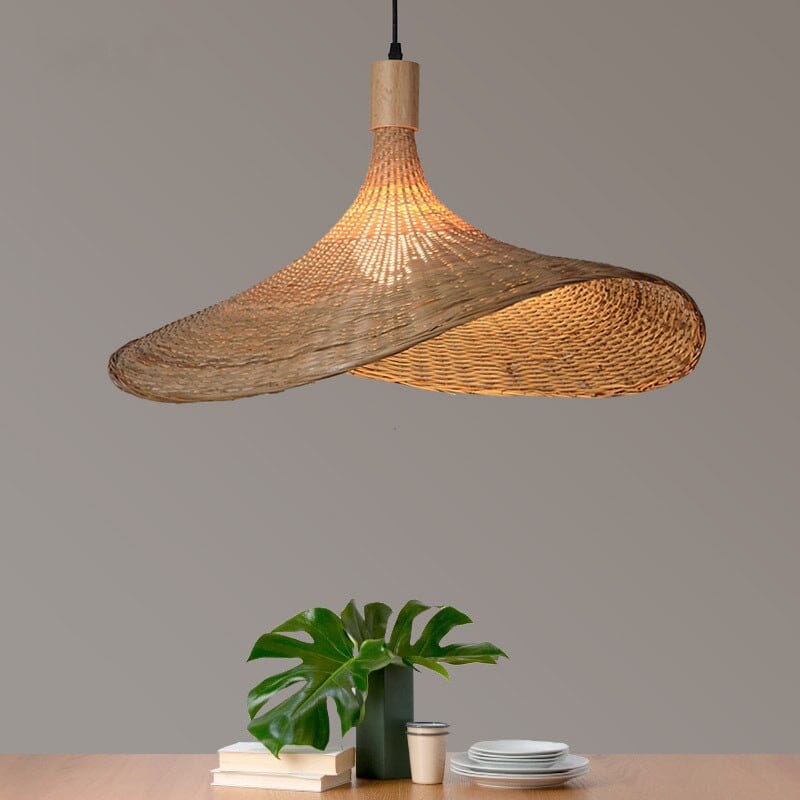 Vintage Handmake Bamboo Wicker Pendant Light