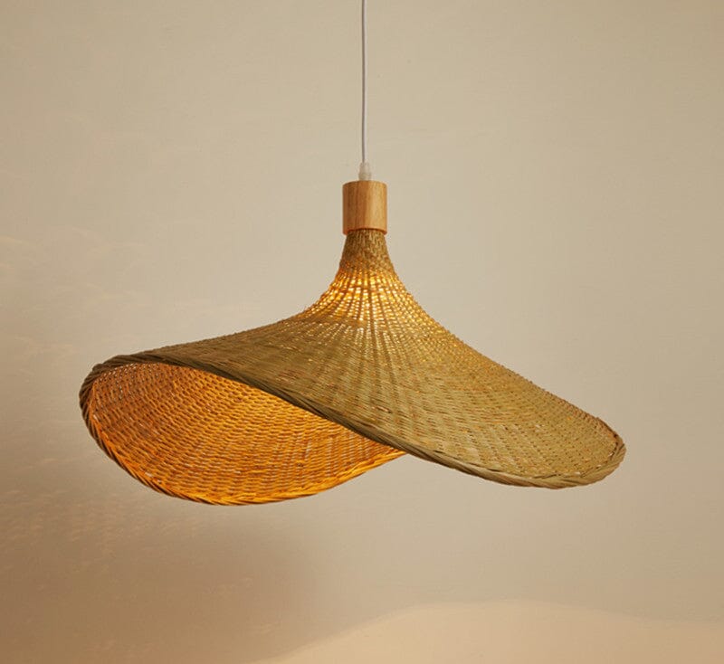 Vintage Handmake Bamboo Wicker Pendant Light