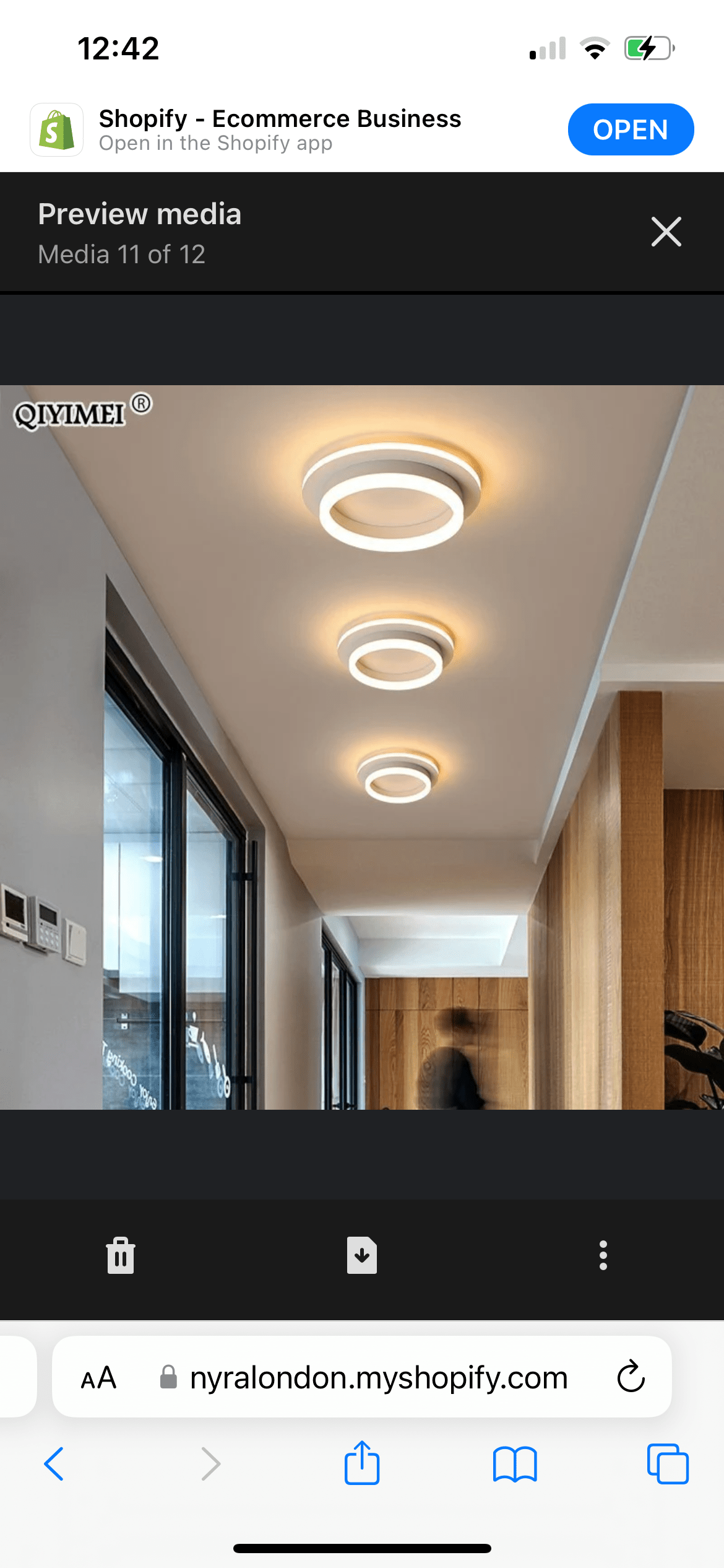 Modern Surface Mount Acrylic LED Chandelier