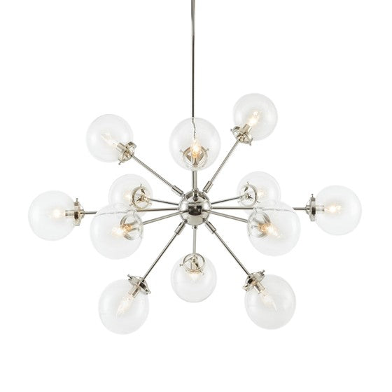 Oversized 12 Globe Bulbs Chandelier