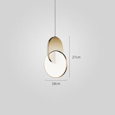 Modern Ring Geometric Circle Iron Pendant Light