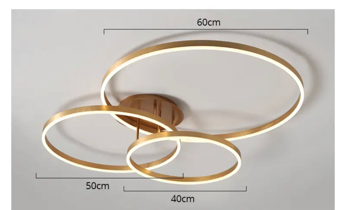 Nordic Round Circle Ring LED Chandeliers