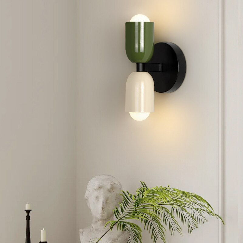 Cream Double Head LED Wall Lamps