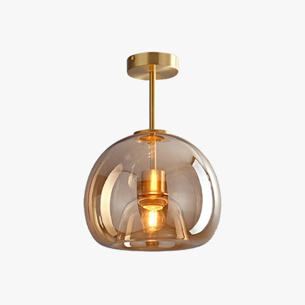 Modern Nordic Minimalist Dome Glass Ceiling Light