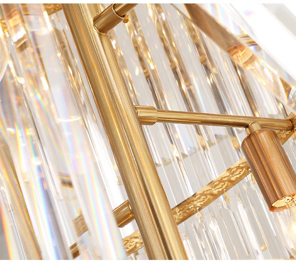 Elegant Spiral Luxury K9 Crystal Staircase Chandelier