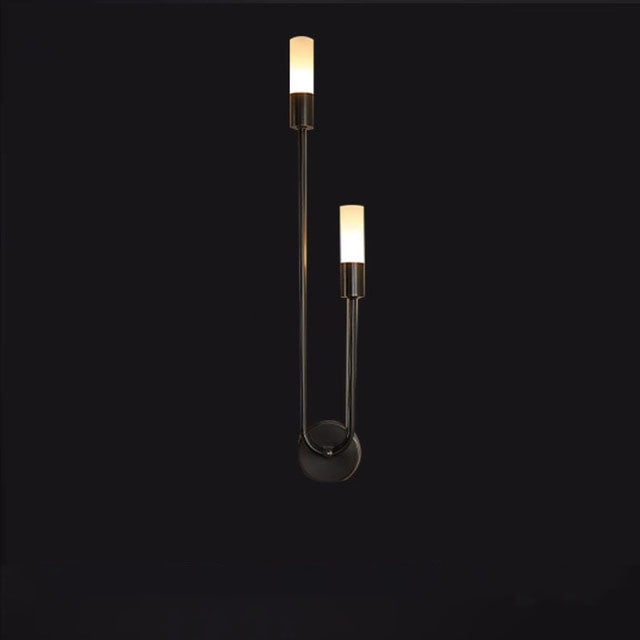 Modern Copper U-Shape Luster LED Wall Lamp