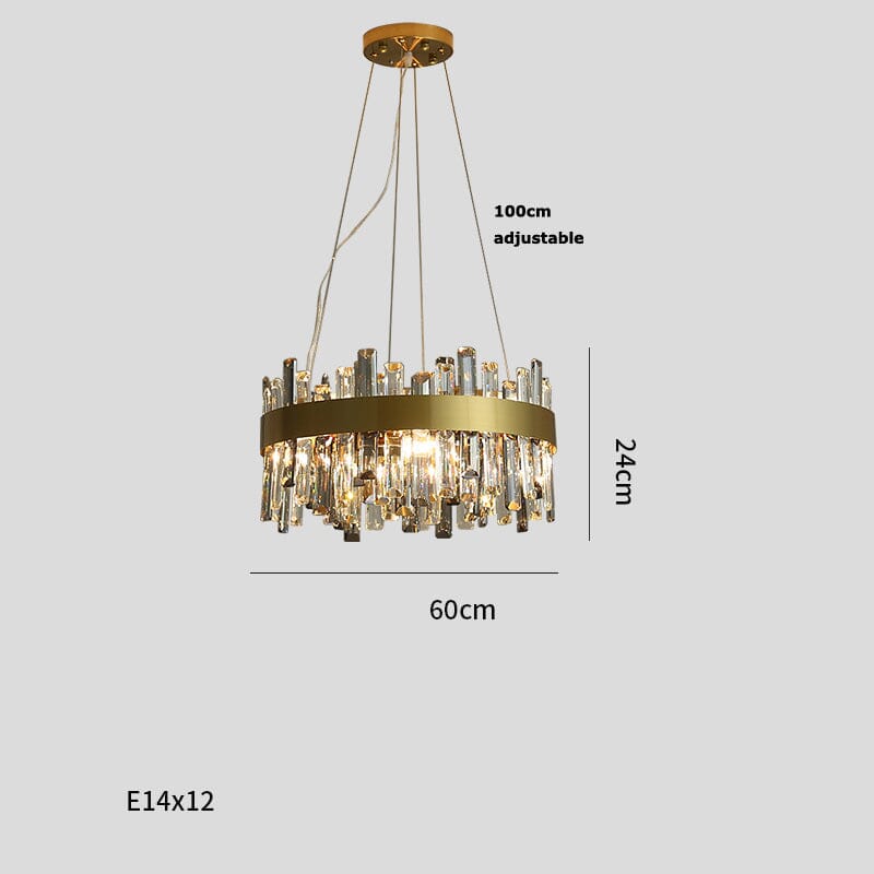 Modern Crystal Stone Designer Chandelier Lamp