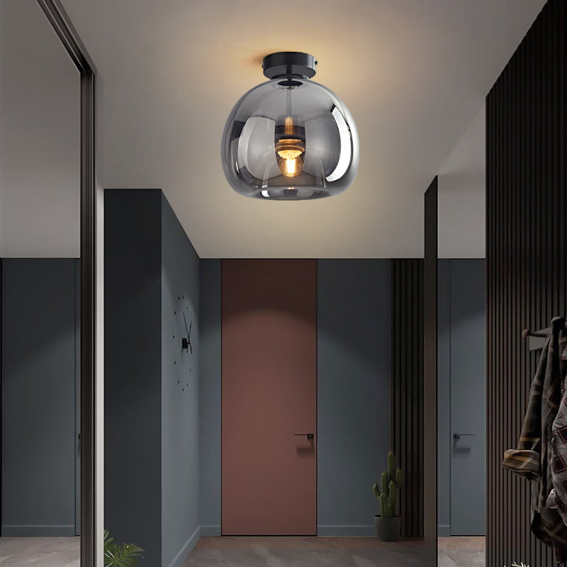 Modern Nordic Minimalist Dome Glass Ceiling Light