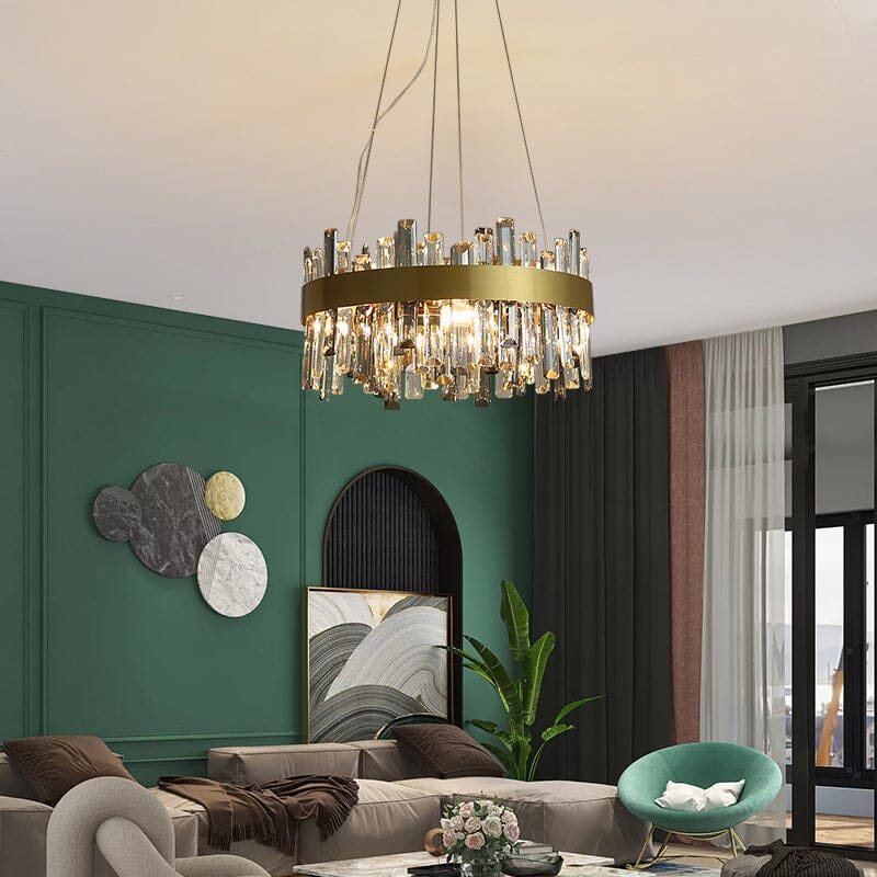 Modern Crystal Stone Designer Chandelier Lamp