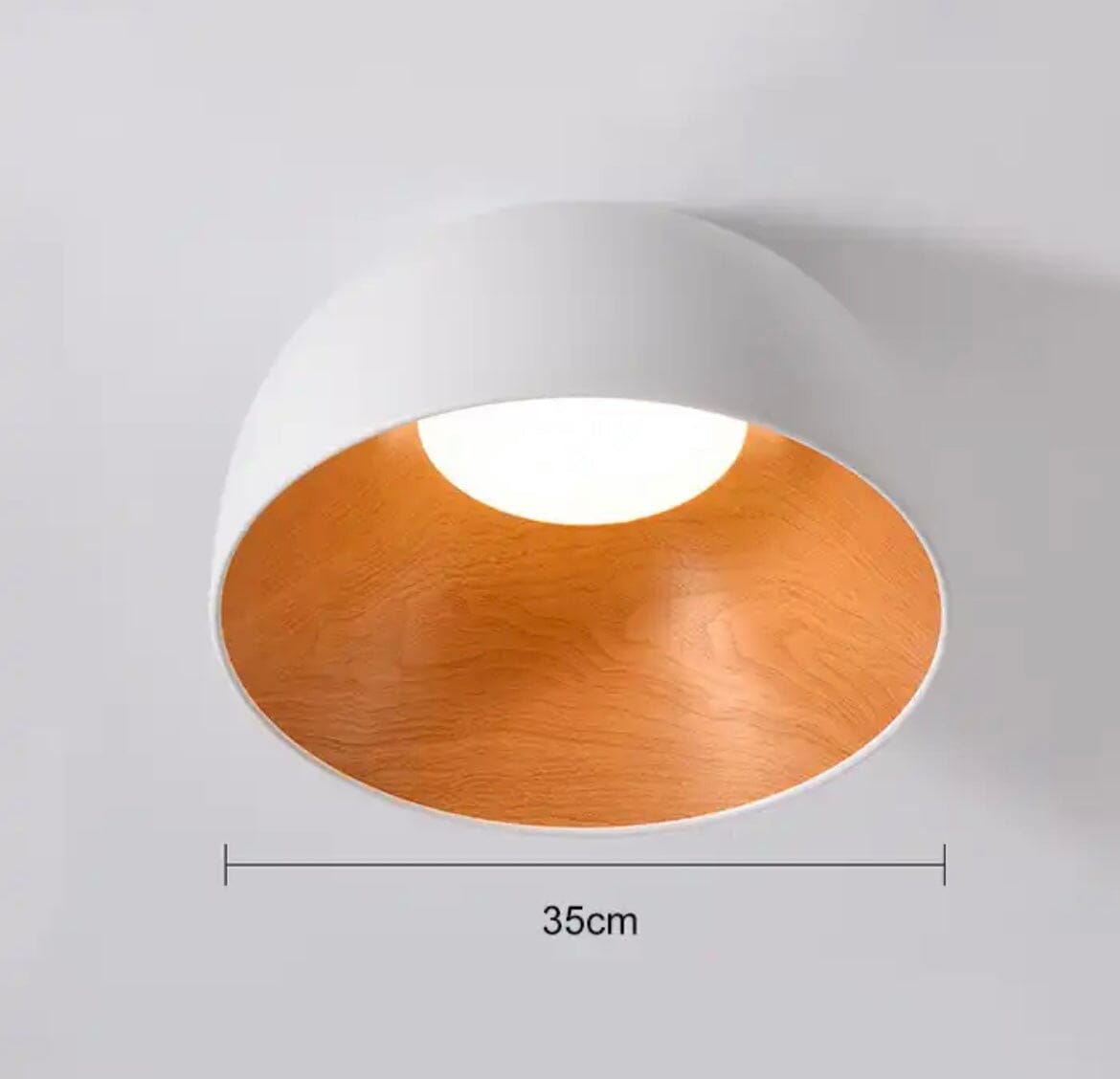 Creative Woodgrain Indoor LED Chandelier