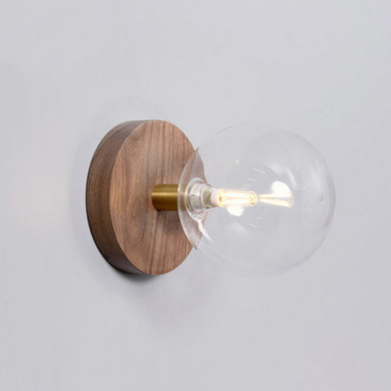 Minimalist Wood Art Wall Lamp