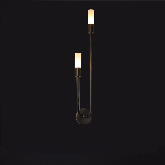 Modern Copper U-Shape Luster LED Wall Lamp