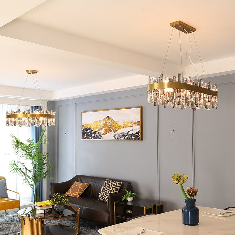 Modern Crystal Stone Designer Chandelier Lamp