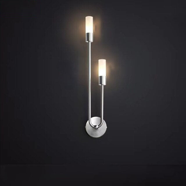 Modern Copper U-Shape Luster LED Wall Lamp