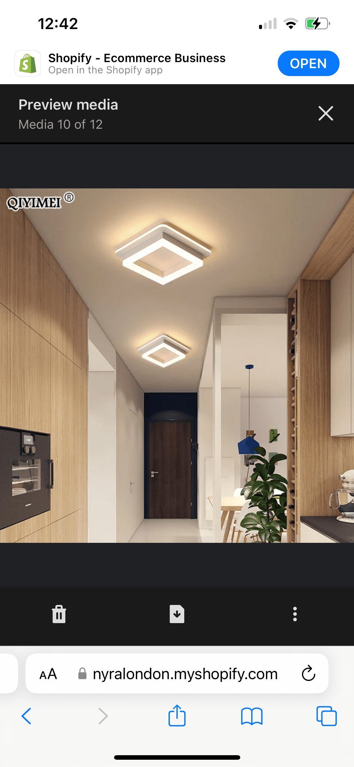 Modern Surface Mount Acrylic LED Chandelier