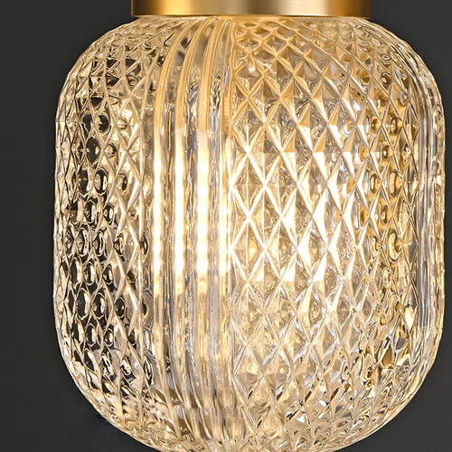 Contemporary LED Glass Pendant Light