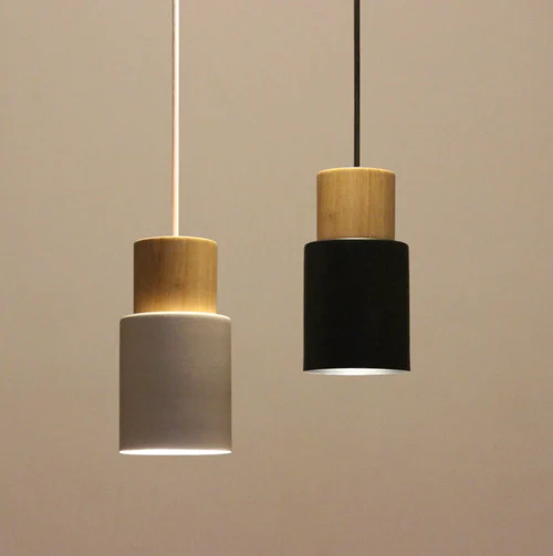 Metallic Ingrid Pendant Light with Wooden Accents