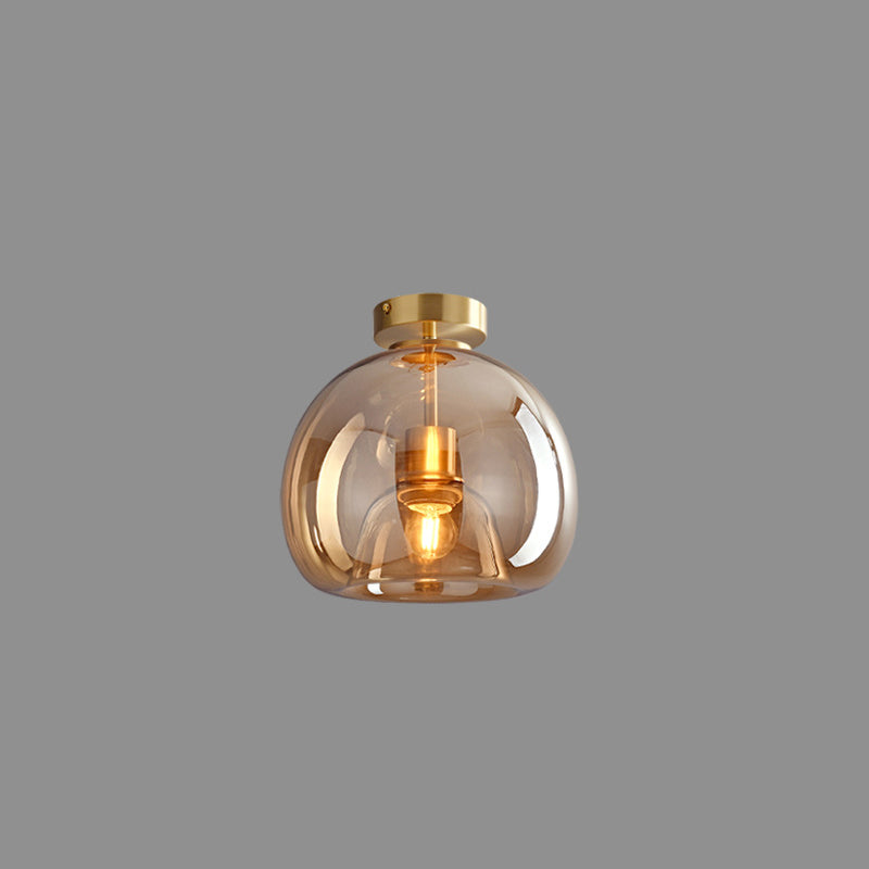 Modern Nordic Minimalist Dome Glass Ceiling Light
