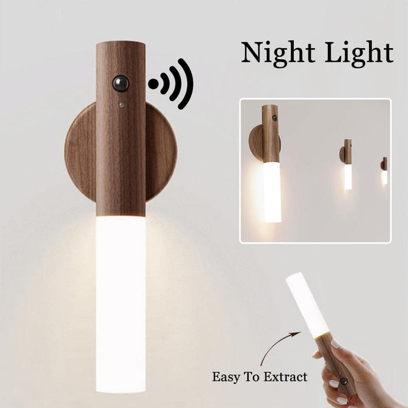 Magnetic LED Motion Sensor Wall Light - Rechargeable Night Light