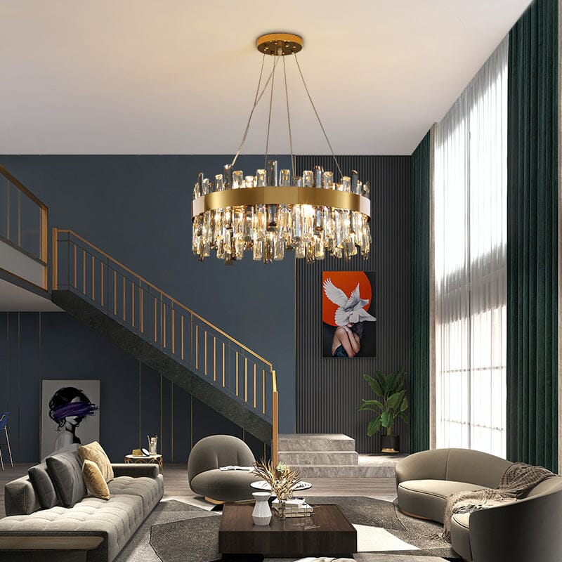 Modern Crystal Stone Designer Chandelier Lamp