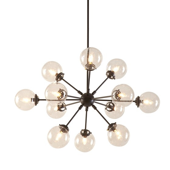 Oversized 12 Globe Bulbs Chandelier