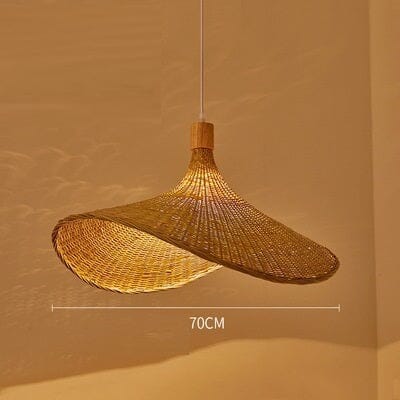 Vintage Handmake Bamboo Wicker Pendant Light