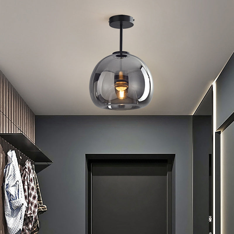 Modern Nordic Minimalist Dome Glass Ceiling Light