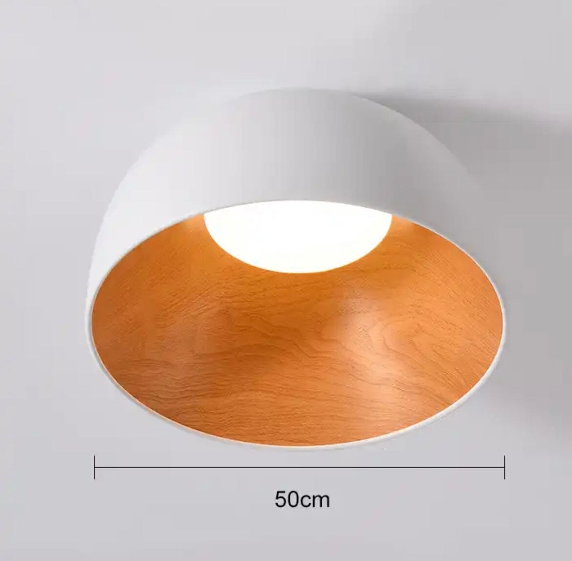 Creative Woodgrain Indoor LED Chandelier