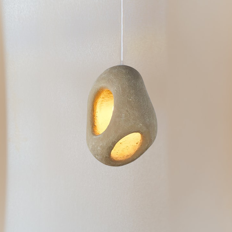 Nature-Inspired Wabi Sabi Nest Pendant Light