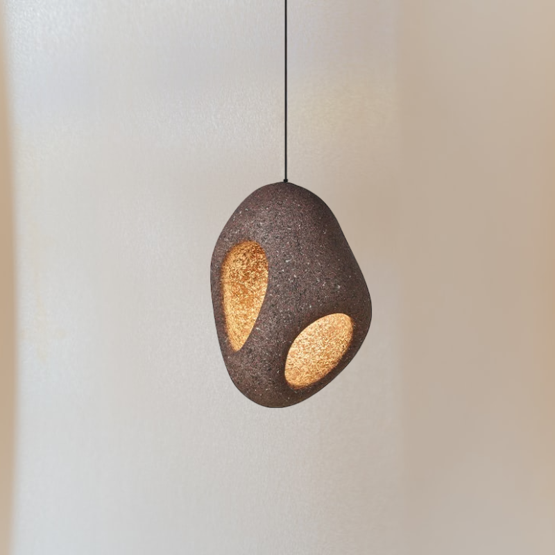 Nature-Inspired Wabi Sabi Nest Pendant Light