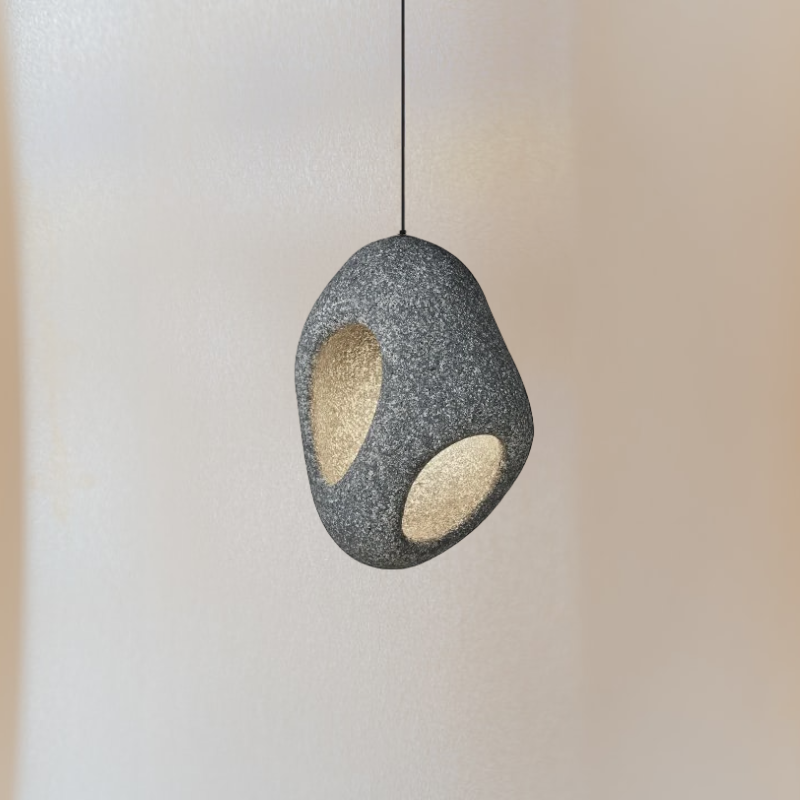 Nature-Inspired Wabi Sabi Nest Pendant Light