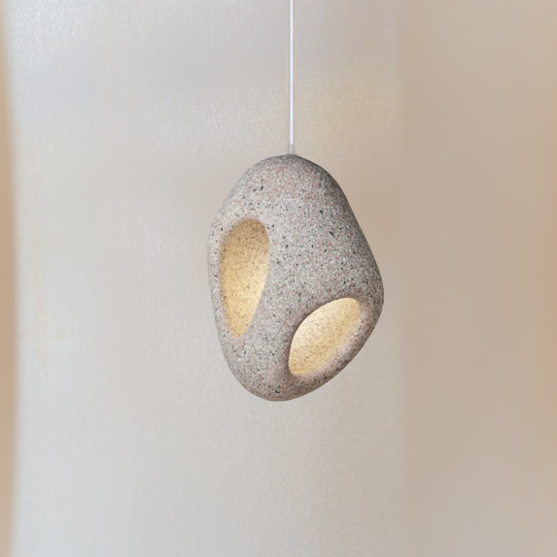 Nature-Inspired Wabi Sabi Nest Pendant Light