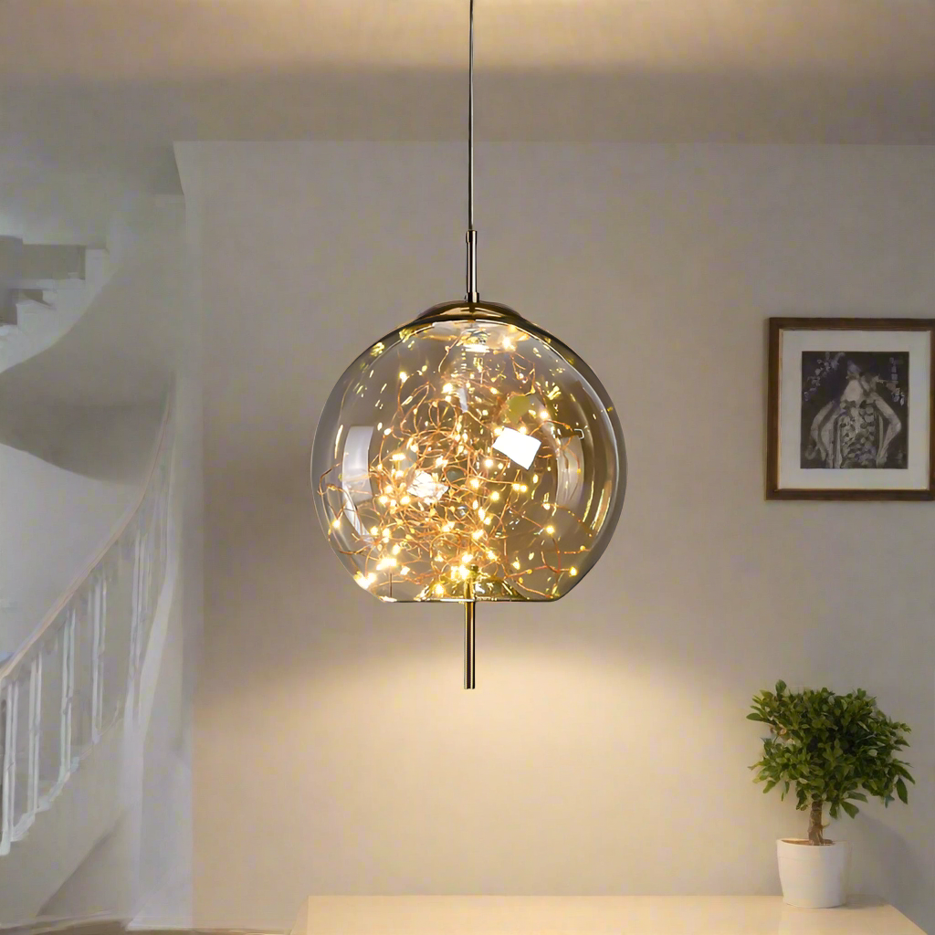 Luxury Glass Globe Sprinkle Pendant Light