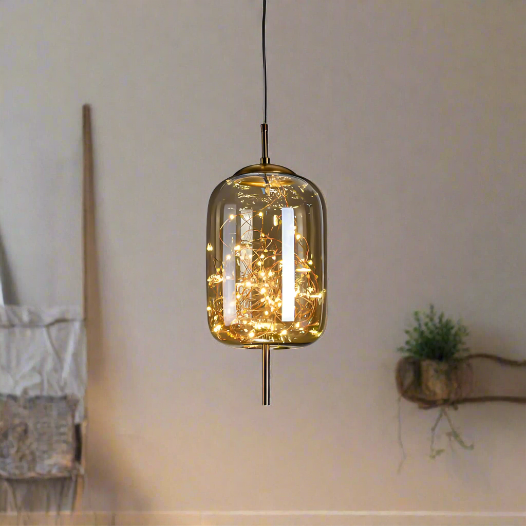 Luxury Glass Globe Sprinkle Pendant Light