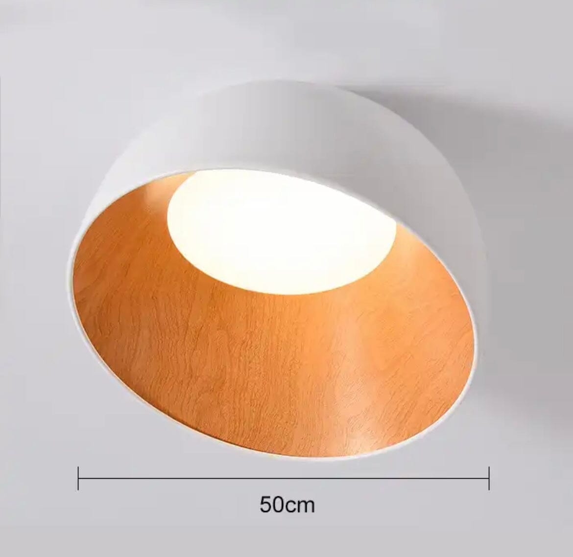 Creative Woodgrain Indoor LED Chandelier