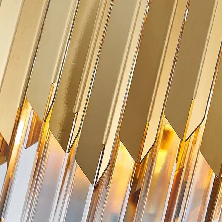 Modern Crystal K9 Round Gold Chandelier