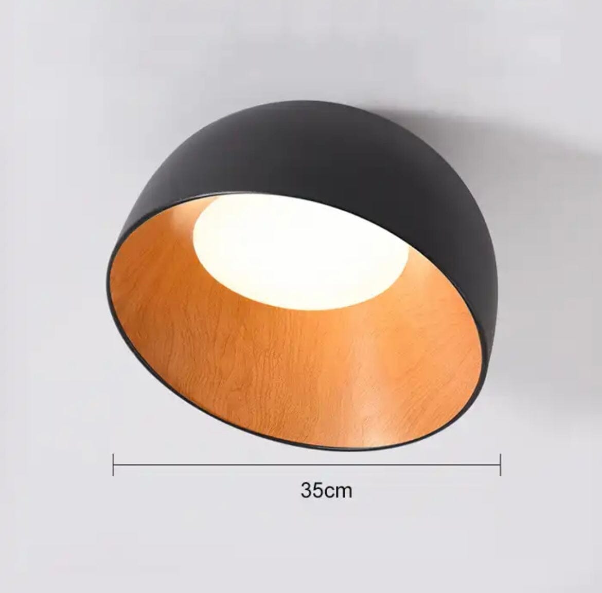 Creative Woodgrain Indoor LED Chandelier