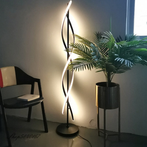 Minimalist Spiral Lamp Stand Light Floor Lamp