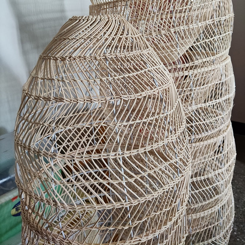 Japanese Serenity Bamboo Shade Pendant Lamp